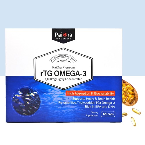 파이오라 뉴질랜드 rTG 오메가-3 120캡슐 EPA DHA rtg omega3